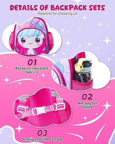 Toddler backpack,Preschool backpack for 2-4 children,kid's backpack with safety harness,Lunch schoolbag for Kids Boys Girls.Small backpack.Blue in Saudi Arabia