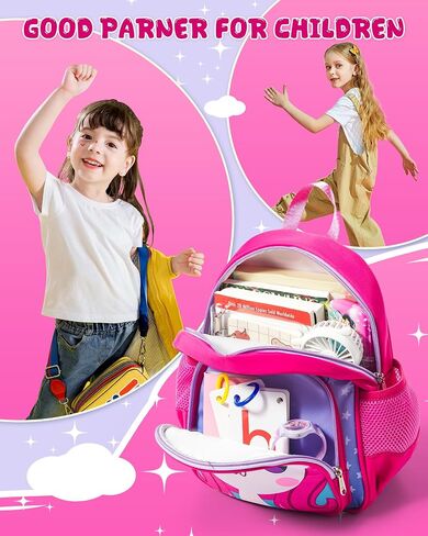 Toddler backpack,Preschool backpack for 2-4 children,kid's backpack with safety harness,Lunch schoolbag for Kids Boys Girls.Small backpack.Blue in Saudi Arabia