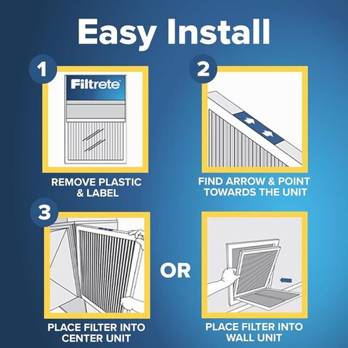 Filtrete 20x20x1 AC Furnace Air Filter, MERV 12, MPR 1500, CERTIFIED asthma & allergy friendly, 3 Month Pleated 1-Inch Electrostatic Air Cleaning Filter, 6-Pack (Actual Size 19.69x19.69x0.78 in) in Saudi Arabia