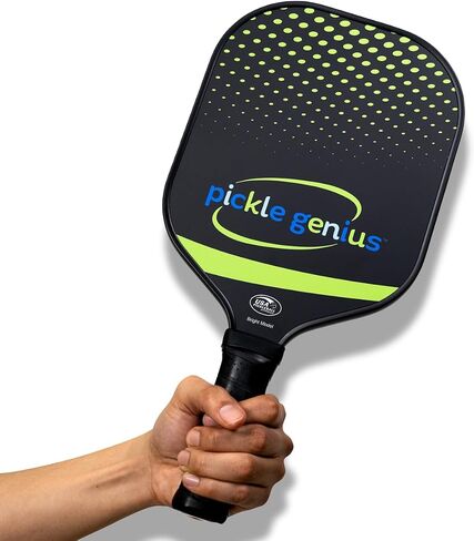 Pickleball Paddles by Pickle Genius - USAPA Approved 100% Raw Carbon Fiber Pickleball Paddle - Built-in State of The Art Technology for a Smart Combination of Power and Control - for All Levels in Saudi Arabia