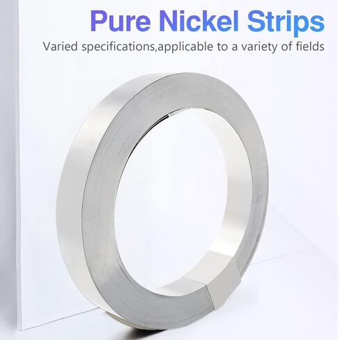 Pure Nickel Strips for Lithium Battery Pack Welding 99.6% Purity,32ft 0.1 * 8mm Nickle Tabs for 18650 26650 Battery Pack Spot Welding and Soldering (32ft 0.1X8mm) in Saudi Arabia
