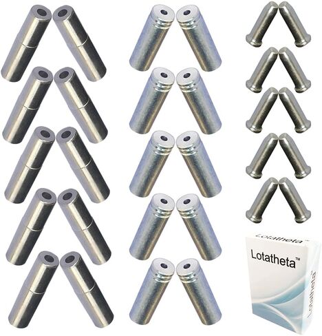 (إجمالي 30 قطعة 10 قطعة 5 مم سبائك فضية الطريق دراجة جبلية كابل فرامل يد الدراجة أطراف قبعات نهاية تجعيد + 10 قطعة 4 مم Shift Derailleur كابل أطراف نهاية + 10 قطعة تجعيد نهاية الكابل in Kuwait