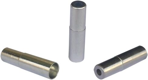 (إجمالي 30 قطعة 10 قطعة 5 مم سبائك فضية الطريق دراجة جبلية كابل فرامل يد الدراجة أطراف قبعات نهاية تجعيد + 10 قطعة 4 مم Shift Derailleur كابل أطراف نهاية + 10 قطعة تجعيد نهاية الكابل in Kuwait