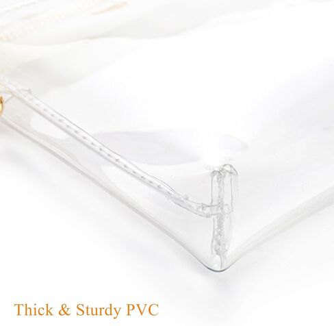 عبوتان من المحفظة الشفافة للنساء، حقيبة كروس شفافة للحفلات الموسيقية، معتمدة من الاستاد، حقيبة شفافة مع سلسلة قابلة للتعديل وسحاب للحفلات الرياضية in Kuwait