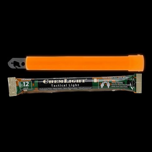 Cyalume Military Grade Red Glow Sticks - Premium Bright 6" ChemLight Emergency Glow Sticks with 8 Hour Duration (Bulk Pack of 10 Chem Lights) in Saudi Arabia