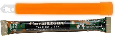 Cyalume Military Grade Red Glow Sticks - Premium Bright 6" ChemLight Emergency Glow Sticks with 8 Hour Duration (Bulk Pack of 10 Chem Lights) in Saudi Arabia