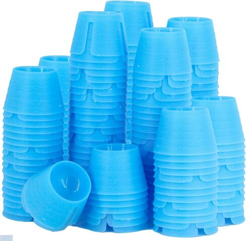 Plastic Dappen Dishes, Dental Plastic Dappen Dishes, Nails Manicure Acrylic Cup, Mixing Bowls Small Plaster Cup Container, Dental, Nails, Tattoo (100, Green) in Saudi Arabia
