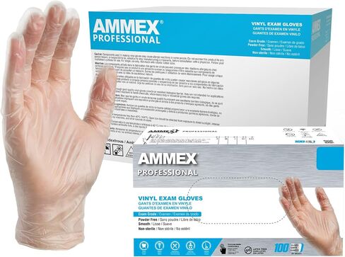AMMEX Clear Vinyl Medical Gloves in Saudi Arabia