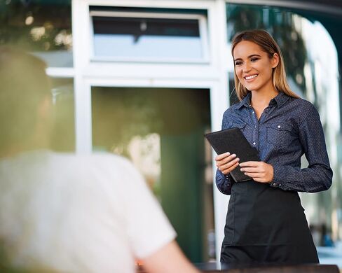 Server Book for Waitress-Leather Waitress Book Organizer with Zipper Pocket Cute Waiter Book Server Wallet with Magnetic Closure, Glitter Black in Kuwait