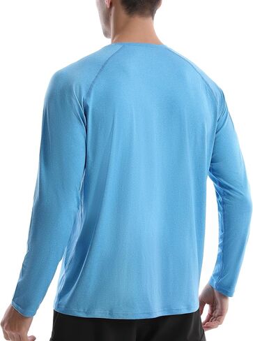 قمصان سباحة Roadbox UPF 50+ Rash Guard - قمصان طويلة الأكمام للحماية من أشعة الشمس فوق البنفسجية SPF - قمصان للصيد في الهواء الطلق سريعة الجفاف in Kuwait