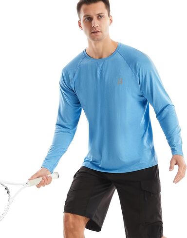 قمصان سباحة Roadbox UPF 50+ Rash Guard - قمصان طويلة الأكمام للحماية من أشعة الشمس فوق البنفسجية SPF - قمصان للصيد في الهواء الطلق سريعة الجفاف in Kuwait