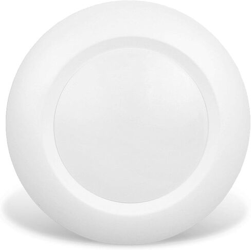مصباح قرص LED منخفض الحجم ومثبت على السطح مقاس 6 بوصات، مستدير، 15 وات، 900 لومن، ضوء نهاري 5000 كلفن، CRI80، تصميم بدون سائق، قابل للتعتيم، مدرج في قائمة cETLus، أبيض (عبوة واحدة) in Kuwait