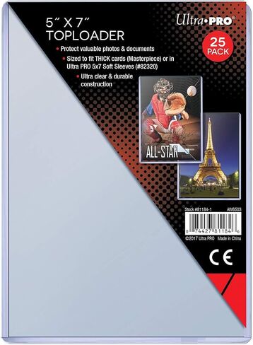 Ultra Pro Top Loader - 5"x7" (25 per Pack) in Saudi Arabia