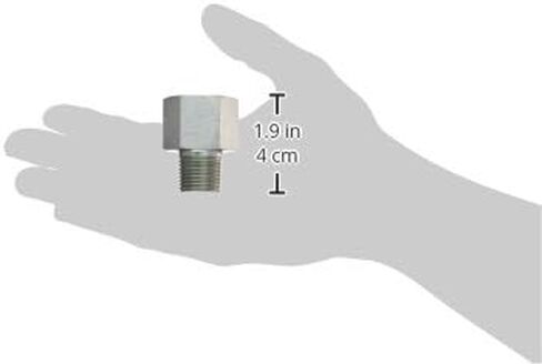 6404-10-08 Steel Straight Tube Fitting, 7/8"-14 SAE ORB x 1/2"-14 NPTF Thread, 5/8" Female O-Ring Boss x 5/8" Male NPTF in Saudi Arabia
