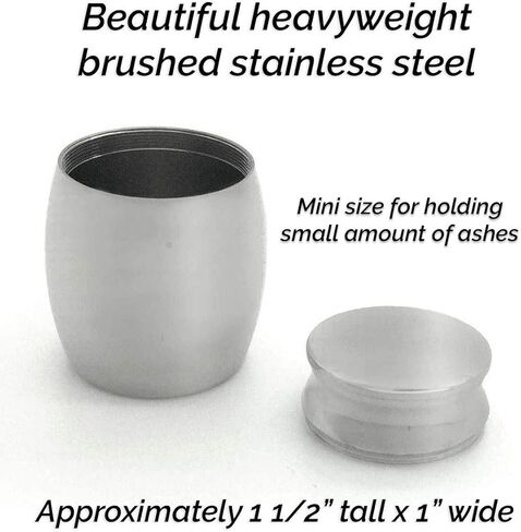 جرة تذكارية صغيرة حامل تذكار دائمًا في قلبي حاوية جرة قارورة نحى الفولاذ المقاوم للصدأ جنازة الحرق in Kuwait