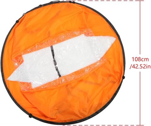POCREATION 42 inches Downwind Wind Sail Kit Kayak Wind Sail Kayak Paddle Board Accessories,Easy Setup and Deploys Quickly,Compact and Portable[Orange] in Saudi Arabia