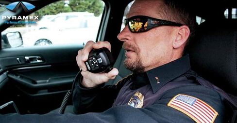 Pyramex Safety Velar Safety Glasses, White-Blue Frame/Ice Blue Mirror Lens Medium in Saudi Arabia