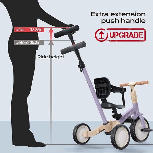 newyoo TR007 5-in-1 Tricycle for Toddlers 1-3, Toddler Bike, Birthday Gift in Kuwait