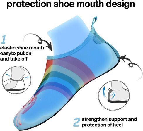 Kkomforme Kids Beach Water Shoes Non-Slip Quick Dry Swim Barefoot Aqua Pool Socks Shoes for Boys and Girls Toddler in Saudi Arabia