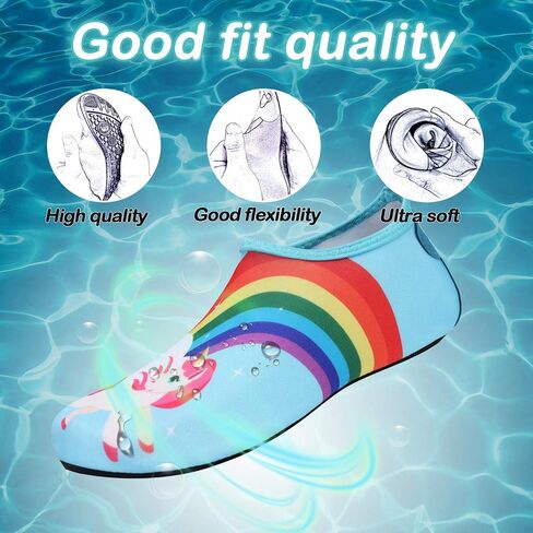 Kkomforme Kids Beach Water Shoes Non-Slip Quick Dry Swim Barefoot Aqua Pool Socks Shoes for Boys and Girls Toddler in Saudi Arabia