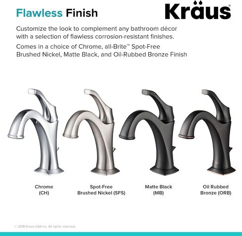 KRAUS KBF-1201BG Arlo Single Handle Basin Bathroom Faucet with Lift Rod Drain and Deck Plate, Brushed Gold (2-Pack) in Saudi Arabia
