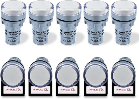 الجهد 12 فولت/24 فولت/110 فولت/120 فولت الحالي 20mA توفير الطاقة مؤشر LED ضوء تصاعد ثقب حجم 22 مللي متر (7/8 بوصة) أخضر 10 قطعة in Kuwait