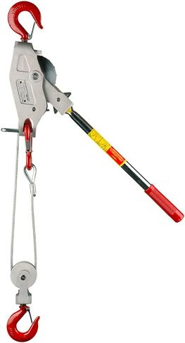 Lug-All 3000-10 Industrial-Grade Cable Come Along Ratchet Winch Hoist Featuring Double or Single Line Lift Capabilities With 1 1/2 Ton Capacity in Saudi Arabia