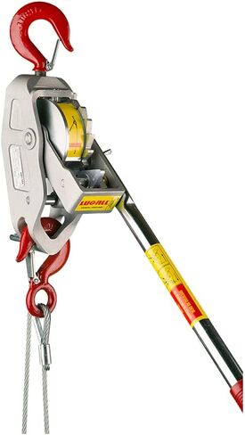 Lug-All 3000-10 Industrial-Grade Cable Come Along Ratchet Winch Hoist Featuring Double or Single Line Lift Capabilities With 1 1/2 Ton Capacity in Saudi Arabia