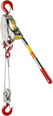 Lug-All 3000-10 Industrial-Grade Cable Come Along Ratchet Winch Hoist Featuring Double or Single Line Lift Capabilities With 1 1/2 Ton Capacity in Saudi Arabia