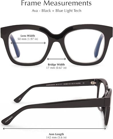 DIFF Reading Glasses blue light blocking, designer lightweight oversized readers Ava Eyewear for Women in Saudi Arabia
