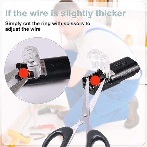40pcs Double-Wire Plug-in Connector, Pluggable Led Double Wire Push in Connector with Locking Buckle Fast Connect Low Voltage Wire Connectors in Saudi Arabia