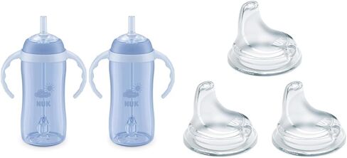 NUK Learner Straw Cup and Finding Dory Active Cup Bundle, 10 oz Toddler Cups, 8 Months Plus in Kuwait