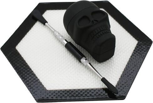 Silicone Wax Carving Kit with 15ml Skull Black Silicone Container and Carving Tool in Saudi Arabia