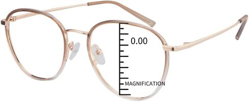Orion, Progressive Blue Light Blocking Lightweight Readers, Anti-Reflective Resin Lens, 0 Power on Top Lens in Saudi Arabia