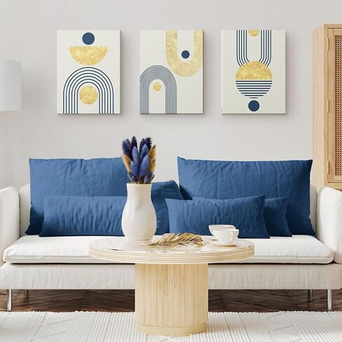 Boho Wall Art Set of 3 Mid Century Modern Wall Decor, Boho Art Wall Canvas, Bohemian Wall Decor, Boho Canvas Wall Art Bedroom, Minimalist Boho Art Wall Decor (3 Piece Wall Art 12"x16" Brown) in Saudi Arabia