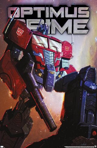 Trends International Hasbro Transformers - Optimus Prime Wall Poster, 14.725" x 22.375", Barnwood Framed Version in Saudi Arabia