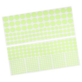 MECCANIXITY Glow in The Dark Tape Dots,0.2" 0.4" 0.6" 407 Dots Sticker Pink for Walls Parties Marking Decorations