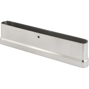Prime-Line 658-3009-10 Pilaster Shoe, Fits 10in Pilasters, Stainless Steel Construction, Oval End (Single Pack)