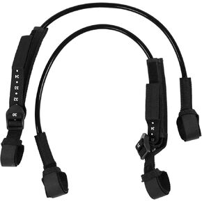 2PCS Adjustable Black Surfboard Leash, 28-34inch Board Leashes with Tensile Strength, for Safety Windsurf Harness