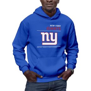 NFL - New York Giants - Logo and Stats - Men's and Women's Pullover Hoodie Fleece Sweatshirt - Size Small
