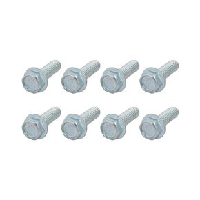 Flanged Hex Head Bolts (5/16-18 x 1") 8pcs, Hexagon Serrated Flange Bolt Carbon Steel Screw - for House Construction Hardware Fasteners
