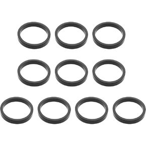 10Pcs 1 1/8 inch Aluminium Alloy Headset Spacers 28.6mm x 5mm Cycle Stem Spacers Compatible with MTB Road Bike Compatible with BMX Compatible with Flatland