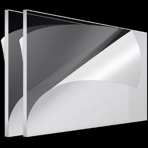 Roowest Thick Clear Acrylic Sheet Plastic Sheet Cut to Size Acrylic Board Panel for Craft Engraving Acrylic Display(36 x 36 Inch, 1/4 Inch, 2 Pcs)
