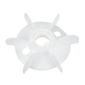uxcell Motor Fan Blade 180mmx38mm D Shape Bore White Engineering Plastic with 6 Vanes