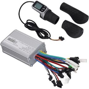 Electric Scooter Conversion Kit, Half and Full Grips Controller and LCD Meter for 350W Motor 24V 36V 48V E Scooter