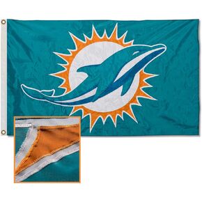 Miami Dolphins Embroidered Nylon Flag