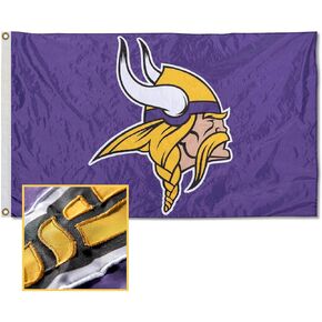 Minnesota Vikings Embroidered Nylon Flag