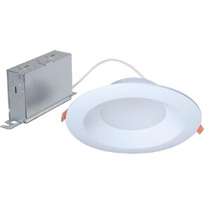 HALO 4-inch Canless LED Recessed Light Selectable 3000K, 4000K, 5000K CCT 600 Lumens – White in Kuwait