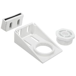 Flowline LM50-1001-1 Polypropylene Side-Mount Bracket, 2" NPT Bracket with 2" x 1" NPT Reducer