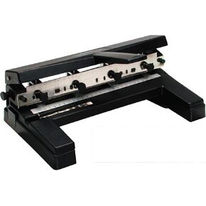 Swingline 3 Hole Punch Heavy Duty, 40 Sheet Capacity Three Hole Puncher 3 Ring, Adjustable 2-7 Hole Paper Punch, Black (74440)